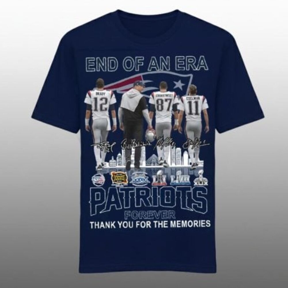 End Of An Era Patriots Forever Thank You For The Memories Shirt  90